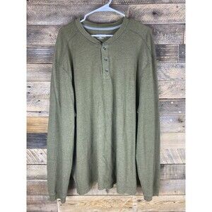 Ultimate Terrain Mens Size 3XL Green Thermal Long Sleeve Shirt